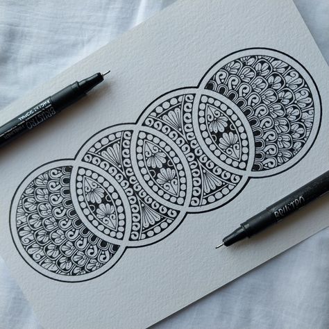 Rectangle Mandala, Mini Mandala Art, Zen Mandala, Mandala Making, Henna Mandala, Mini Mandala, Easy Mandala Drawing, Boho Art Drawings, Mandala Patterns