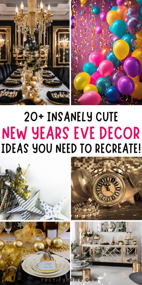 DIY New Year's Eve decorations New Year Eve Photo Booth, New Year’s Eve Party Decor Diy, New Year Eve Party Decor, Diy New Years Eve Ball Drop, New Year's Eve Decorations Diy, Diy Nye Photo Backdrop, New Years Eve Party Ideas Decorations Diy, Homemade New Years Decorations, New Year’s Eve Backdrop