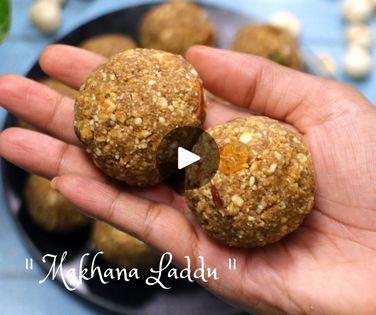 Makhana Laddu, Energy Bites Healthy, Laddu Recipe, Energy Snacks, Energy Foods, Healthy Bites, Indian Desserts, Energy Balls, Energy Bites