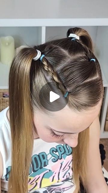 🎀easy hairstyles4little girls🎀 on Instagram: "Fun And Cute Hairstyle For Girls 🥰" Kid Hair Styles Easy, Girl Easy Hairstyles Kids, Cute Toddler Hairstyles Easy, Preschool Girl Hairstyles, Easy Ponytail Hairstyles For Kids, Hairstyles Kids Girls Easy, Easy Hairstyles For Little Kids, Hairstyle Kids Girl, Cute Hairstyles For Girls Kids