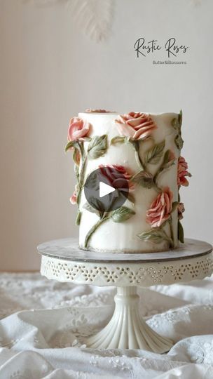 717K views · 21K reactions | Rustic Roses
Half Rose...
Wholehearted...
❤️❤️❤️
Chocolate Sculpture Painting

#butterblossom
#chcolaterose
#chcolatesculpture
#sculpturepainting
#paintwithknife
#rusticrose | Butter & blossoms | Jada Facer · Dreams Buttercream Painting Cake, Pastel Floral Cake, Rustic Cake Design, Ukrasavanje Torti, Buttercream Flowers Cake, Sculpture Cake, Buttercream Techniques, Floral Cake Design, Flower Cake Design