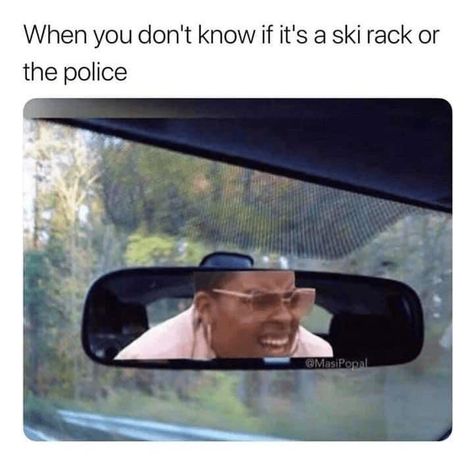 Driving Memes, Police Memes, Morning Humor, Very Funny Pictures, What’s Going On, Bones Funny, Rear View Mirror, Rear View, Puns