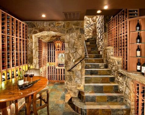 Wine cellar.... Vine Cellar, Wine Room Design, Wine Cellar Basement, Wine Cave, Home Wine Cellars, Homes Ideas, Wine Tasting Room, Wine Cellar Design, Cellar Design