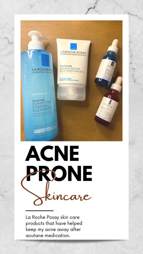 La Roche-Posay face cleanser, moisturizer, retinol serum, and hyalu B5 serum for hydration. La Roche Posay Products, Skincare Sunscreen, B5 Serum, Thermal Spring Water, Acne Treatments, Thermal Spring, Retinol Serum, Dermatologist Recommended, Spring Water