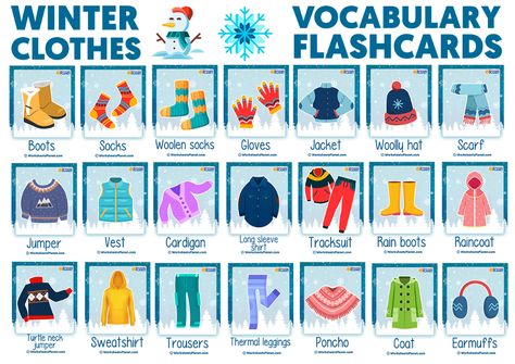 Clothes In English Vocabulary, Winter Clothes Flashcards, Winter Clothes Worksheets For Kids, Winter Clothes Activities Preschool, Winter Clothes Preschool, Clothes English Vocabulary, Winter Flashcards, Toddler Winter Clothes, Clothes Worksheet