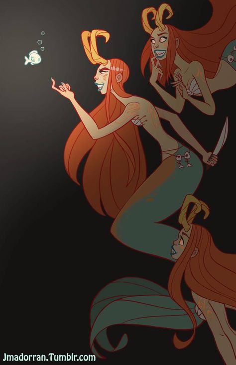 Glow Fish, Character Design Cartoon, Mermaid Fairy, Mermaids And Mermen, Mermaid Art, Character Design References, Illustration Character Design, Creature Art, Mythical Creatures