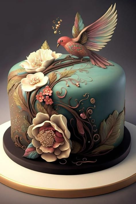 Beautiful Cake Design Birthdays, Gorgeous Cakes Birthday Beautiful, Fancy Cake Designs, Birthday Cake Fancy, Fancy Cake Ideas, Amazing Cake Designs, Fancy Chocolate Cake, Anniversary Decoration Ideas, Fancy Birthday Cakes