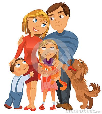 Family Clipart, Funny Cartoon Characters, Butterfly Life Cycle, Cat Vector, Happy Cartoon, Family Cartoon, Family Images, Family Of Four, Family Illustration