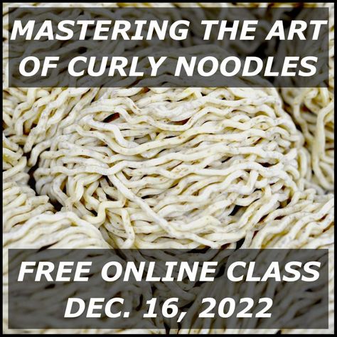 Online class (December 16, 2022). Mastering the art of curly noodles: recipes, equipment, methods Curly Noodles, How To Make Noodles, Make Noodles, Noodles Recipes, Make Craft, Free Online Classes, Ramen Noodle, Online Class, Ramen Noodles