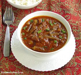 Turmeric & Saffron: Khoresh Bamieh Khuzestani - Southern Iranian Okra Stew with Tamarind Okra Stew, Iranian Recipes, Persian Recipes, Arabic Dessert, Tamarind Sauce, Photography Indian, Indian Dessert, Arabic Sweets, Indian Dessert Recipes