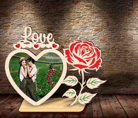 Valentine photo frame E0020618 file cdr and dxf free vector download for Laser cut – Free Download Vector Files Laser Art Wood Gift Ideas, Dxf Files Free Download Laser, Wood Laser Ideas, Human Vector, Christmas Photo Frame, Rabbit Photos, Laser Engraved Ideas, Laser Art, Laser Engraved Wood