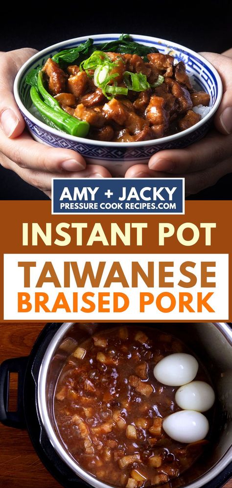 Pork Belly Rice, Food Instant Pot, Pork Chinese, Braised Pork Belly, Pork Belly Recipes, Taiwanese Food, Instant Pot Pork, Braised Pork, Pressure Cooker Recipes