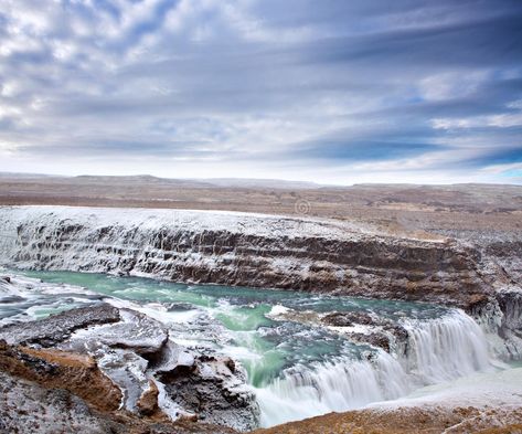 Gulfoss Iceland, Waterfall Iceland, Gullfoss Waterfall, Iceland Map, The Golden Circle, Iceland Waterfalls, Golden Circle, Reykjavik, Business Card Mock Up