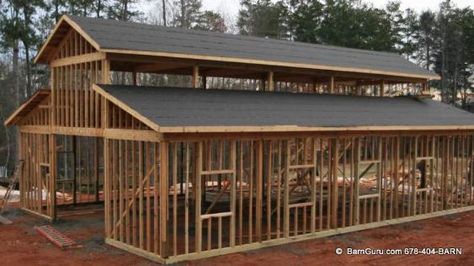 Shell Only Pole Barn - Have A Need For Just The Shell Of A Horse Barn? Homestead Rabbits, Diy Garden Shed, Diy Pole Barn, Pole Barn Kits, Garden Shed Plans, Pole Barn Designs, Pole Barn Plans, Diy Horse Barn, Small Barns