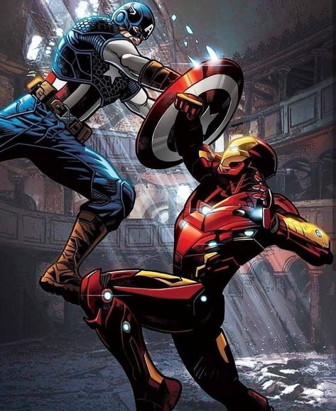 Which Team Would You Choose Team Ironman Or Team Captain America ?-Follow  For More :@Marvel.DC.Team-Turn On Post Notifications- Tag  ....marvel.dc.team is sharing instagram posts and you can see pictures  video posts and on this media post page. Ironman Vs Captain America, Iron Man Comic Art, Iron Man Vs Captain America, Captain America Comic Art, Captain America Art, Iron Man Comic, Iron Man Art, Marvel Artwork, Avengers Comics