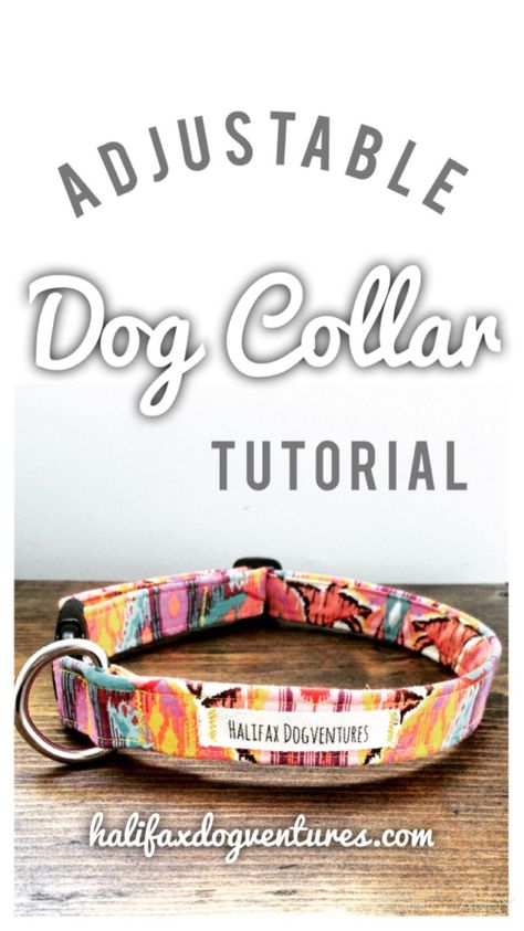 Dog Collar Tutorial, Collar Tutorial, Katt Grejer, Fabric Dog Collar, Diy Dog Collar, Collars Diy, Beginner Sewing Projects Easy, Dog Projects, Dog Crafts