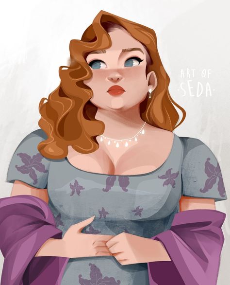 Penelope Featherington Fanart, Bridgerton Fanart, Bridgerton Art, The Bridgertons, Penelope Featherington, Random Box, Julia Quinn, Romantic Books, Pretty Drawings