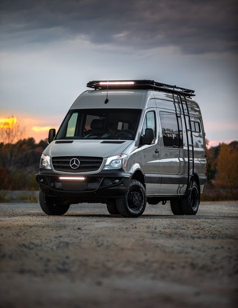 NorthStar custom 4x4 sprinter van pictured in front of mountains Mercedes Sprinter 4x4 Camper, Mercedes Camper Van, 4x4 Mercedes, Mercedes Sprinter Camper Van, Sprinter Van Camper, Mercedes Sprinter 4x4, 4x4 Camper Van, Mercedes Sprinter Van, Mercedes Camper