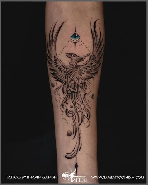 Forearm Phoenix Tattoo For Men, Phoenix Tattoo Arm, Phoenix Tattoo Men, Tatuaje Studio Ghibli, Phoenix Tattoo For Men, Phoenix Tattoo Feminine, Delicate Tattoos For Women, Phoenix Bird Tattoos, Balance Tattoo