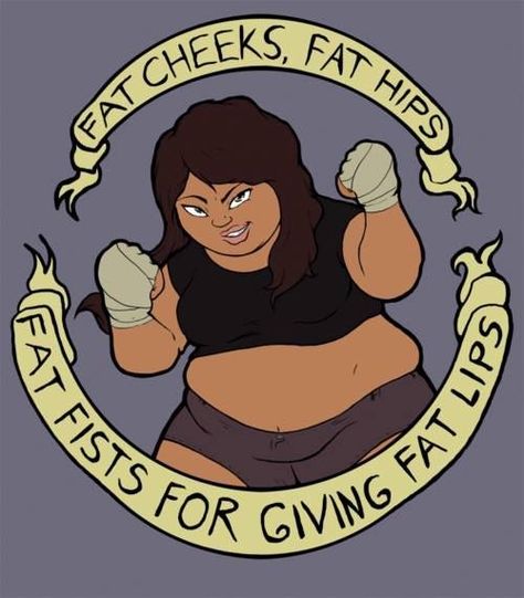 Chubby Character Design, Fat Liberation, Fat Positive Art, Plus Size Quotes, Big Girl Quotes, Fat Positive, Body Positivity Art, Plus Size Art, Fat Art