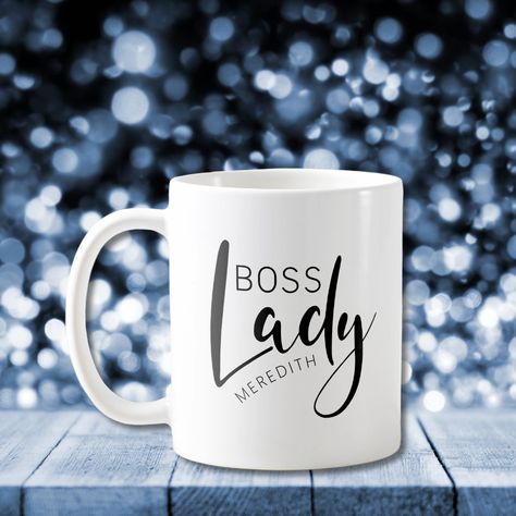 Lady Logo, Logo Coffee, Boss Ladies, Gifts For Boss, Boss Lady, Coffee Mug, Product Launch, Coffee Mugs, Created By