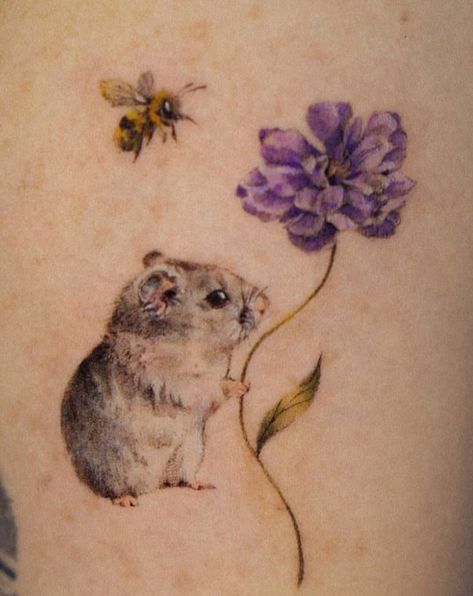 Hamster Tattoo, Botanical Tattoos, Worst Tattoos, Lyrics Tattoo, Dragonfly Tattoo Design, Mouse Tattoos, Cat Tattoo Designs, Bad Tattoos, Dragonfly Tattoo