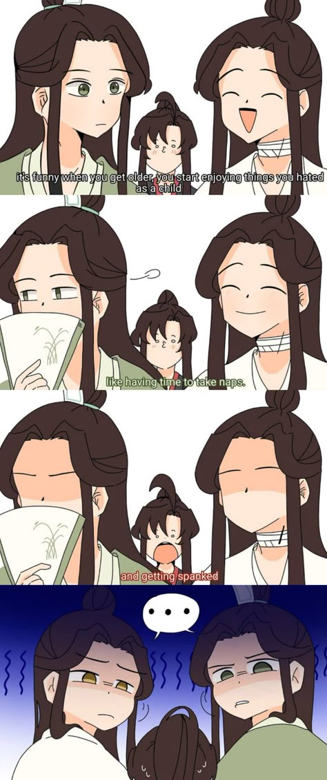 Svsss Fanart Comic, Mxtx Crossover Comic, Junior Quartet Mdzs, Mtxt Crossover, Mxtx Crossover Funny, Mxtx Comics, Mxtx Funny, Mxtx Ships, Mxtx Characters