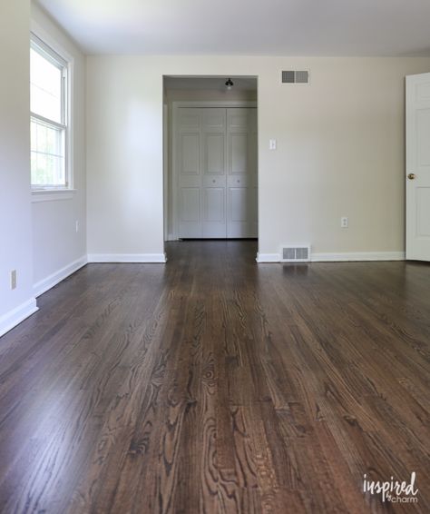 Dark Walnut On Red Oak Floors, Oak Floor Stains, Floor Stain Colors, Wood Floor Stain Colors, Red Oak Floors, Hardwood Floor Colors, Best Farmhouse, Provincial Style, Hardwood Floors Dark