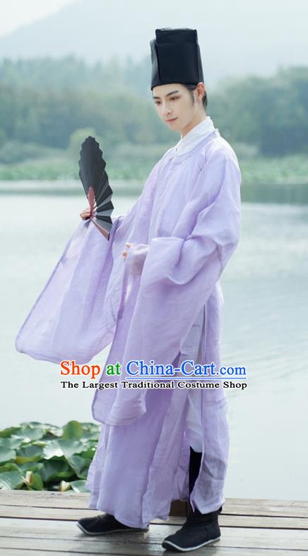 Ming Dynasty Clothing Men, Taoist Priest, Chinese Traditional Dress Purple, Traditional Chinese Hanfu Men, Chinese Scholar, Chinese Hanfu Male Blue, Ming Dynasty Hanfu Men, Costumes For Men, Chinese Costume