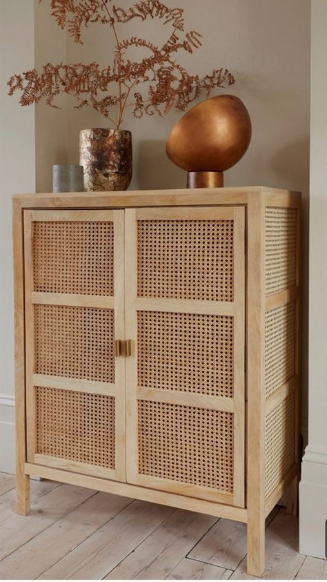 French Connection Home, Cane Cabinet, Interior Design Per La Casa, Cane Furniture, Design Del Prodotto, Rattan Furniture, French Connection, Home Collections, Home Is Where