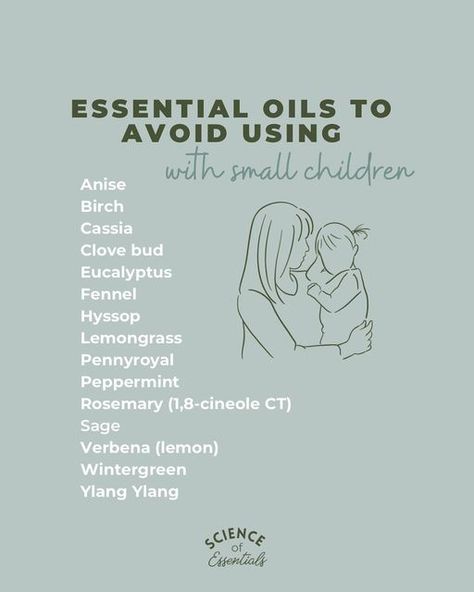 Holly | Essential Oil Education on Instagram: "I often get asked about what oils to avoid using on small children. While this list is a a good starting point, it is most important to do what you are comfortable with. It’s always important to trust our intuition with our children so if you prefer not to use a specific oil on your kids or dilute further than another mom then that is ok! 🌿A few safety tips when using essential oils with children: * It is not advised for children under the weight Kid Safe Essential Oils, Oils To Avoid, Natural Cleaning Products Diy, Toxic Free Living, Essential Oils For Babies, Diluting Essential Oils, Book Essentials, Essential Oil Education, Are Essential Oils Safe