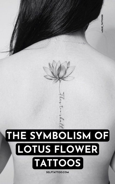 Best Lotus Flower Tattoos, Lotus Flower Quote Tattoo, New Beginning Lotus Tattoo, The Lotus Flower Tattoo, Bali Tattoo Ideas Lotus Flowers, Closed Lotus Flower Tattoo, Meaning Of Lotus Flower Tattoo, Meaningful Lotus Tattoos For Women, Lotus Flower Tattoo With Quote