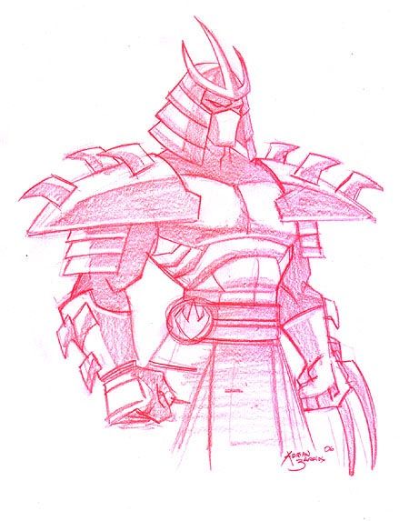 Shredder Drawing, Shredder Tmnt Art, Simple Marvel Drawings, Ninja Sketch, Ninja Drawing, Tmnt Drawings, Shredder Tmnt, Comic Art Sketch, Ninja Turtles Artwork