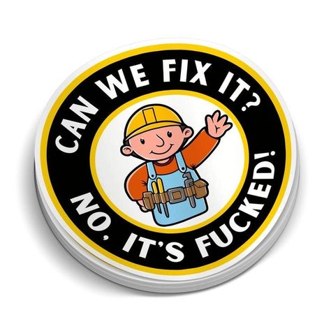 Mechanic Quotes, Cricket Stickers, Bad Government, Sick Funny, Ford Jokes, New Job Quotes, Hard Hat Decals, Vinyl Sticker Ideas, Funny Shirt Ideas