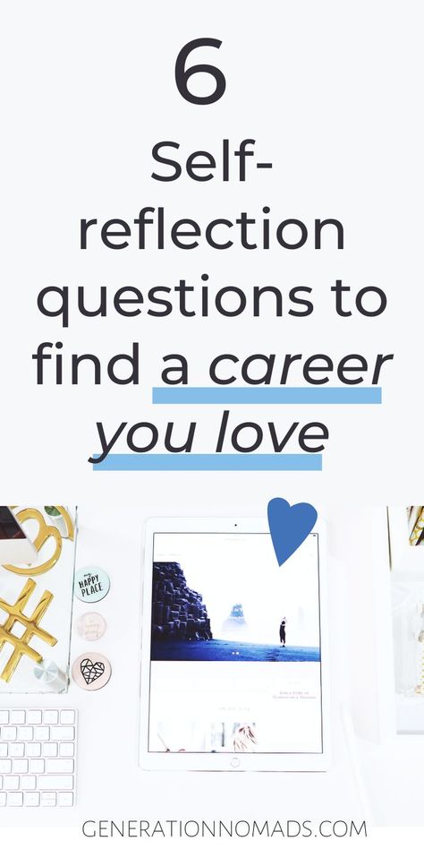 How To Choose Your Career, Find A Career You Love, How To Know What Career Is Right For You, How To Find A Job You Love, How To Choose A Career, Career Ideas For Women, Self Discovery Questions, Self Reflection Questions, Change Job