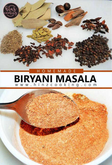 Biryani Masala Recipe, Homemade Biryani, Biryani Masala, Recipe To Cook, Masala Powder Recipe, Rasam Recipe, Spice Blends Recipes, Masala Spice, Spice Mix Recipes