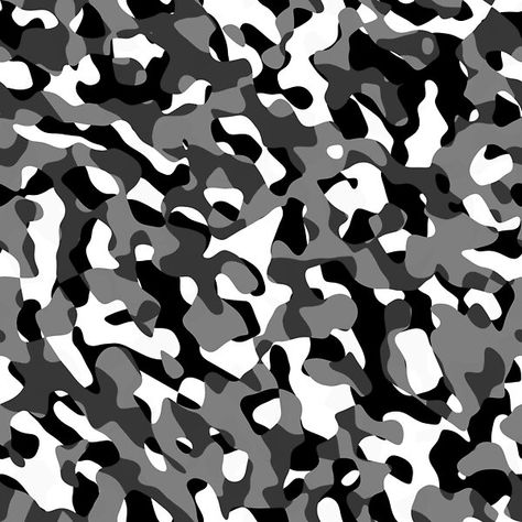 Black Grey and White Camouflage Camo Pattern Celtic Coloring, Black And White Camo, Camo Patterns, Grey Camo, White Camo, Unique Image, Nature Images, Love Images, Cool Patterns