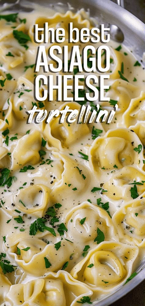 Creamy Asiago Cheese Tortellini [25 Minutes] – Chasety Asiago Tortellini, Goat Cheese Bruschetta, Herb Goat Cheese, Cheese Bruschetta, Bruschetta Recipes, Recipes By Ingredients, Plant Based Cheese, Refreshing Snacks, Vegan Pesto