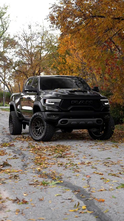 2023 RAM 1500 TRX (5,397 MILES) @Hurst Autoplex #AutoplexCustoms Ram Truck Aesthetic, Lifted Ram 1500, Ram Trx 1500, Black Trucks, Ram Car, New Pickup Trucks, 2023 Ram 1500, Ram Trucks 1500, Ram Cars