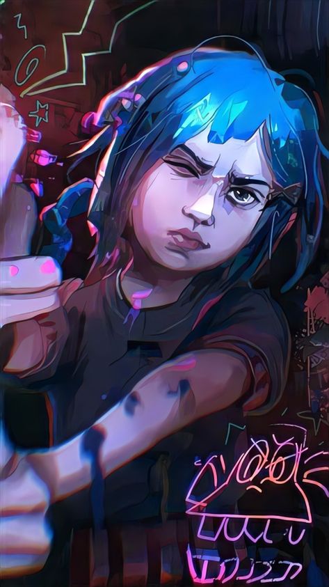 Arcane Powder Wallpapers, Vi Season 2 Black Hair, League Of Legends Jinx Wallpapers, Arcane Lockscreen Wallpaper, Jinx Lockscreen, Powder Arcane Wallpaper, Arcane Lockscreen, Jinx Arcane Wallpapers, Powder Jinx Arcane