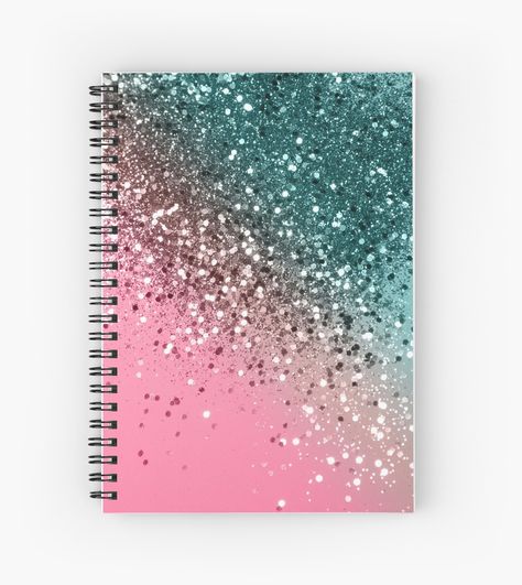 "Tropical Watermelon Glitter #2 #decor #art" Spiral Notebooks by anitabellajantz | Redbubble How To Make Dairy Note Book, Cute Note Books, Cute Notebooks For School, Cute Books, Escuela Diy, Diy Notebook Cover, Cute Spiral Notebooks, Girl School Supplies, School Suplies