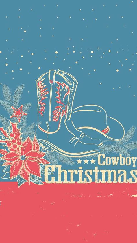 Christmas Western Wallpaper Iphone, Western Christmas Wallpaper Iphone, Winter Cowboy Wallpaper, Cowboy Christmas Wallpaper, Christmas Cowboy Wallpaper, Cowgirl Christmas Wallpaper, Western Christmas Wallpaper, Christmas Lights Wallpaper, Christmas Lockscreen