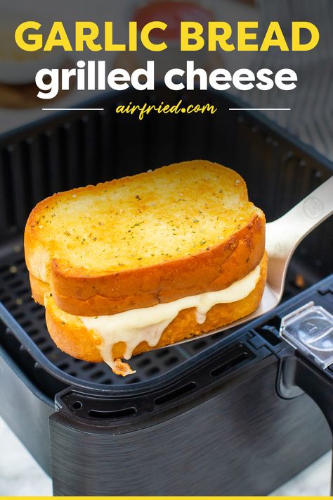 Texas Toast Grilled Cheese Air Fryer, Garlic Toast Grilled Cheese, Frozen Garlic Bread Grilled Cheese, Texas Toast Garlic Bread Grilled Cheese, Airfryer Grilled Cheese, Grilled Cheese Sandwich In Air Fryer, Garlic Bread Grilled Cheese Sandwich, Texas Toast Grilled Cheese, Garlic Bread Sandwich