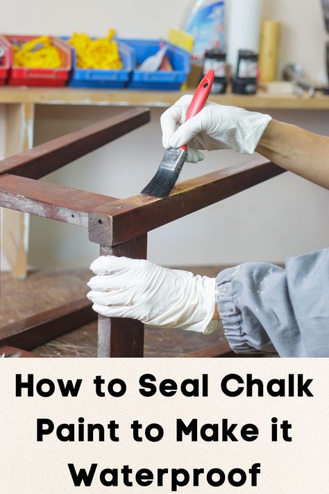 Chalk paint is a beautiful, vintage-inspired finish that can be applied to many different surfaces. One downside of chalk paint is that it's not always the most durable finish. Sealing your chalk paint with a sealant will help make it waterproof and more resistant to scratches and scuffs. Here's how to do it! Chalk Paint Finishes For Furniture, Coffee Table Chalk Paint Makeover, How To Wax Chalk Painted Furniture, Sealing Chalk Painted Furniture, How To Seal Chalk Paint, How To Use Chalk Paint On Wood, How To Apply Wax Over Chalk Paint, How To Seal Chalk Paint Furniture, How To Make Chalk Paint