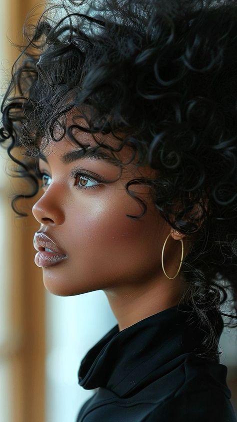 Divine Beauty, Women Faces, Dark Skin Beauty, Dark Skin Women, American Woman, Afro Art, African Beauty, Dark Beauty, 인물 사진