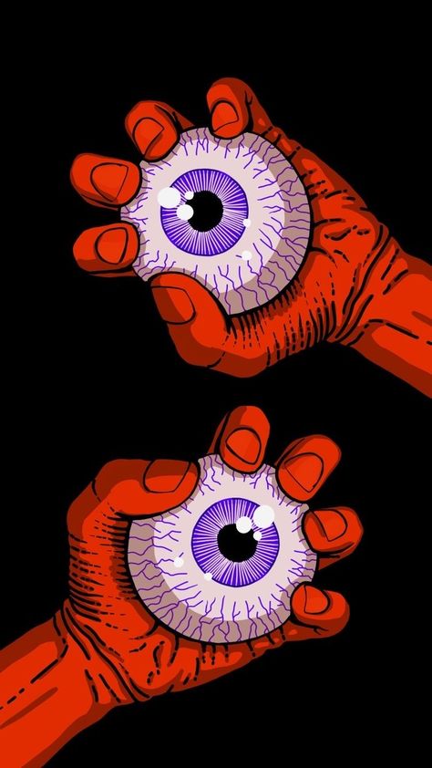 Eyeball Wallpaper, Creepy Dark, Eyeball Art, Mobile Wallpaper Android, Eye Illustration, Drawing Eye, Ball Drawing, Desain Quilling, Posca Art