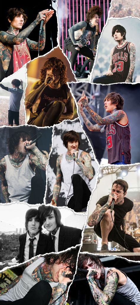 Mitch Lucker, Oliver Sykes, Rock Posters, Music Humor, Wallpaper Aesthetic, Good Music, I Hope, Humor, Tattoos