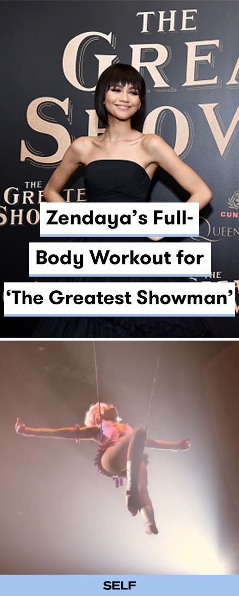 Zendaya Coleman went through acrobatics training for her role in "The Greatest Showman," co-starring Zac Efron and Hugh Jackman. Acrobatics can be a great full-body workout, using your own bodyweight as resistance. If you're interested in acro stunts, here are some classes and trainers to help you get started. Zendaya Diet, Acrobat Workout, Aerial Tips, Acrobatics Aesthetic, Acro Stunts, Zendaya Body, Celebrity Workout Routine, Celebrity Workouts, Workout Board