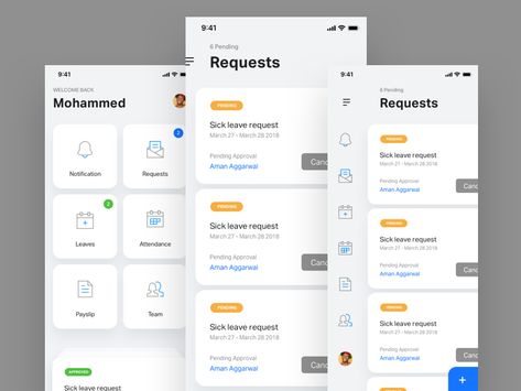 Attendance And Payroll App by Paresh Khatri - Dribbble App Ideas Creative, Attendance App Ui Design, Teacher Schedule, Attendance App, Attendance List, Ui Design Dashboard, Website Design Inspiration Layout, Ios App Design, Android App Design