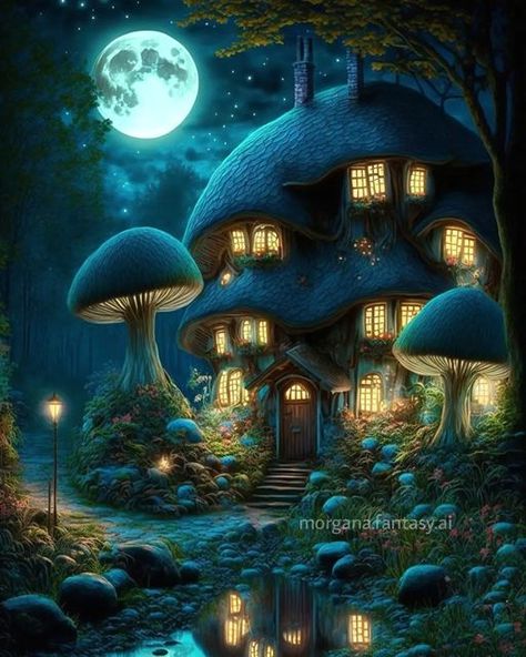 Phone Wallpaper Mushroom, Wallpaper Mushroom, Fantasy Cottage, Gnome Pictures, Faery Art, Mobile Phone Wallpaper, Mushroom Wallpaper, Mushroom Pictures, Fairy Homes